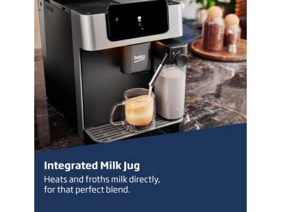 Integrated milk jug of Beko CEG7304X frothing milk