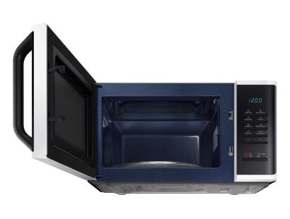 Interior ceramic enamel coating in Samsung solo microwave