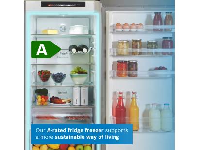 Interior of Bosch KGN392LAGG showing VitaFresh XXL drawer