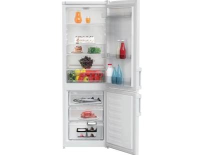 Interior of Indesit IKNS1261W4UK with Open Space freezer and glass shelves