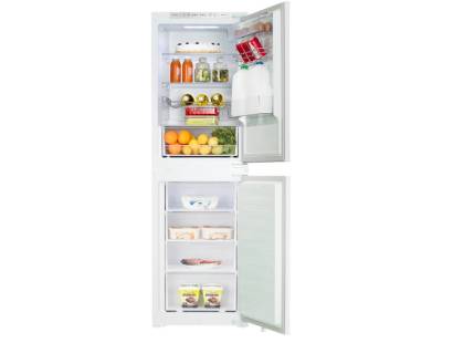 Interior view of Hisense RIB291F4AWE fridge and freezer compartments