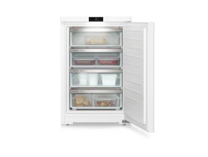 Interior view of Liebherr freezer with 4 VarioSpace drawers