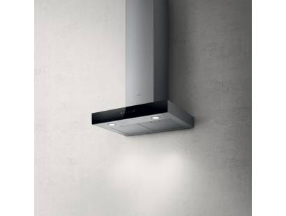 Joy 60cm  Black & Stainless Steel Cooker Hood