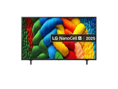 LG 55NANO80A6B 55 inch 4K NanoCell Smart TV - Front View