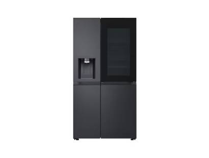 LG 628L side by side fridge freezer black steel