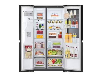 LG 635L InstaView side by side fridge freezer