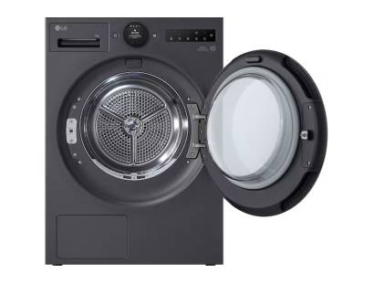 LG AI Dry heat pump tumble dryer black