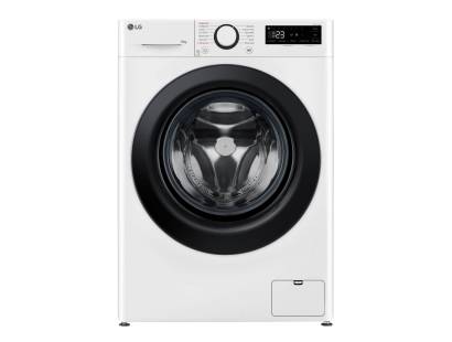 LG F4C510WBTN1 10kg washing machine in white front-facing view