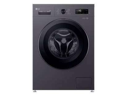 LG F4X1009NMK 9kg grey washing machine with direct drive motor