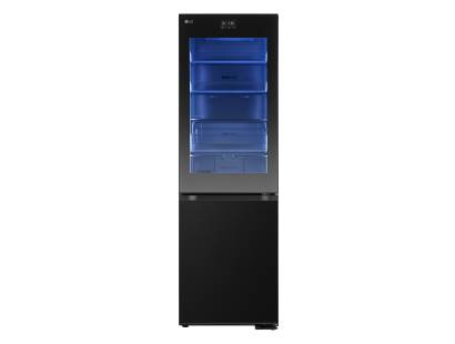 LG GBG7190CEV InstaView™ fridge freezer in Essence Black Steel