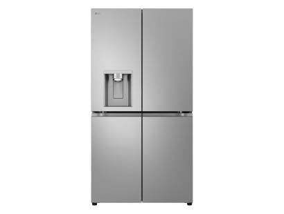 LG GML960PYFE 4 door fridge freezer in silver with smart cooling features