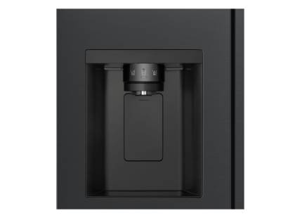 LG GSJC40EPPE matte black appliance with interior lighting and smart cooling features
