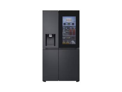LG GSXE90EVDD InstaView fridge freezer Essence Black Steel, Dalzells