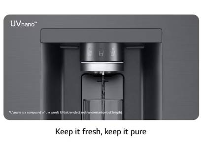 LG InstaView fridge freezer with UVNano water sterilisation