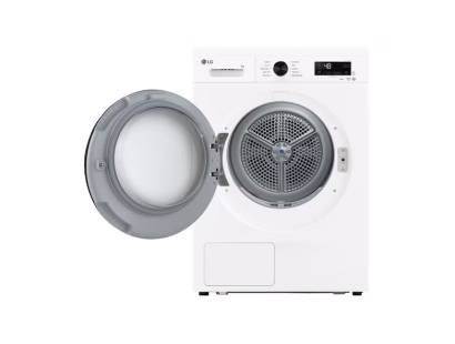 LG Smart Pairing heat pump tumble dryer white