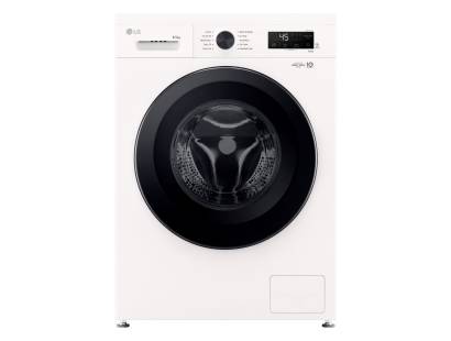 LG W4X1085NWK 8kg  5kg washer dryer in white front view