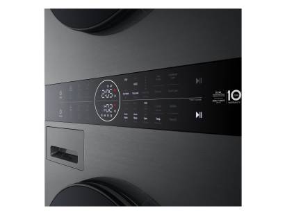 LG WT1210BBTN1 control panel close-up with integrated centre dial and display
