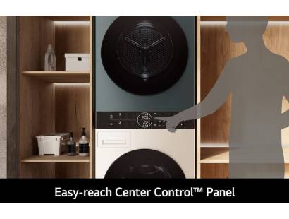 LG integrated washer dryer tower with Allergy Care