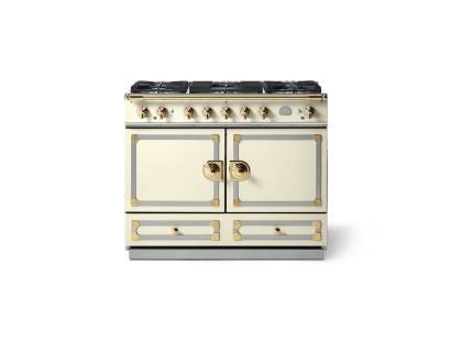 La Cornue CornuFé 110cm Dual Fuel Polished Brass Ivory