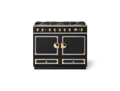 La Cornue CornuFé 110cm Dual Fuel Polished Brass Matte Black