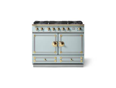 La Cornue CornuFé 110cm Dual Fuel Polished Brass Roquefort