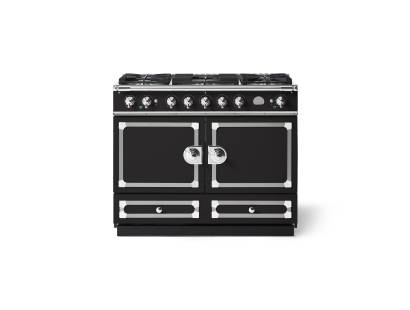 La Cornue CornuFé 110cm Dual Fuel Polished Chrome Matte Black