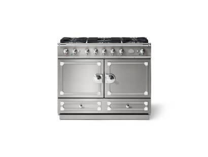 La Cornue CornuFé 110cm Dual Fuel Polished Chrome Stainless Steel