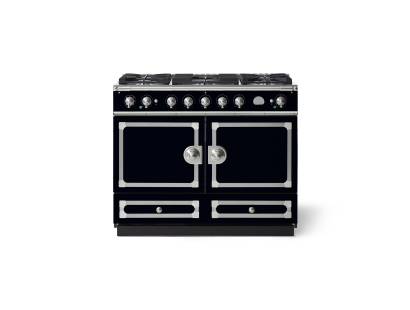 La Cornue CornuFé 110cm Dual Fuel Satin Chrome Gloss Black