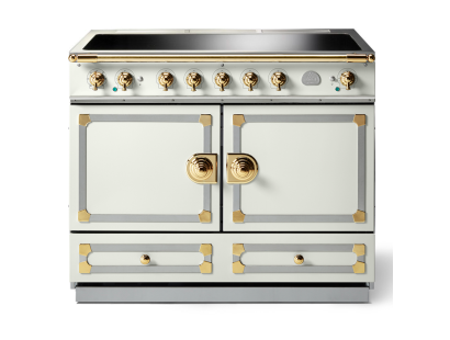 La Cornue CornuFé 110cm Induction Polished Brass Pure White 