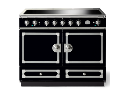 La Cornue CornuFé 110cm Induction Satin Chrome Gloss Black