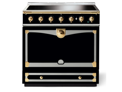 La Cornue CornuFé Albertine 90cm Induction Polished Brass Gloss Black