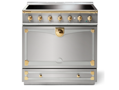 La Cornue CornuFé Albertine 90cm Induction Polished Brass Stainless Steel