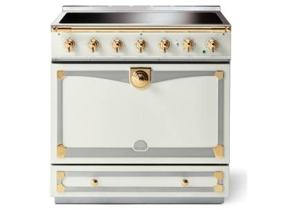 La Cornue CornuFé Albertine 90cm Induction Polished Brass White