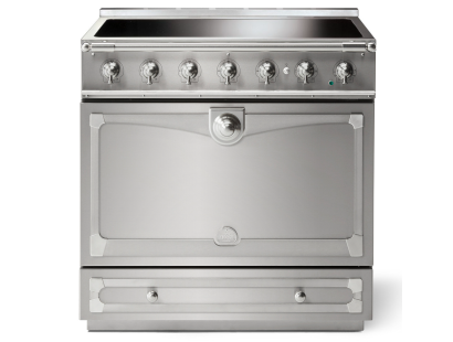 La Cornue CornuFé Albertine 90cm Induction Satin Chrome Stainless Steel