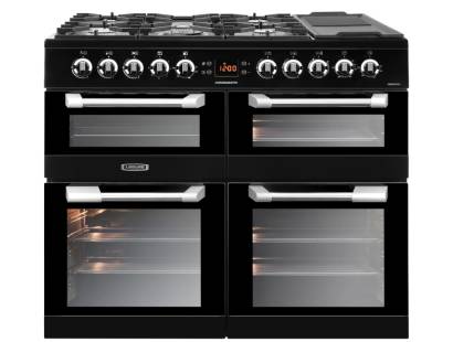 Leisure CS100F520K Cuisinemaster 100cm Dual Fuel Range Cooker - Black