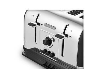 Lever view of the Morphy Richards Black Venture Toaster