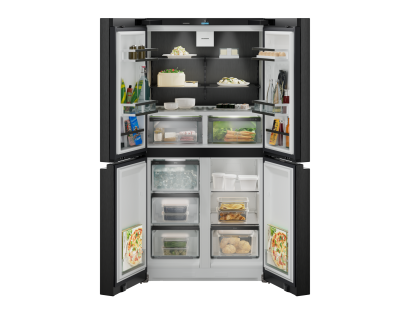 Liebherr French door fridge freezer black stainless steel