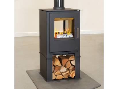 Mendip Loxton 8 Double Sided Logstore Ecodesign Stove