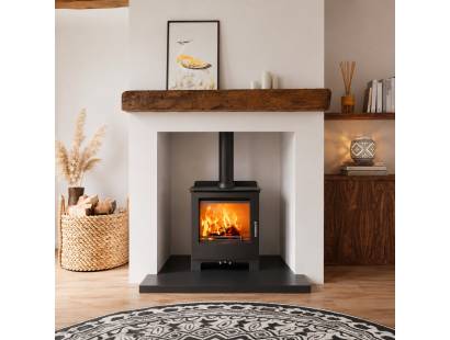 Mendip Stoves Woodland DC CG 5kW multifuel stove