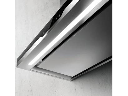 Meteorite 90cm Chimney Hood - Stainless Steel & Black