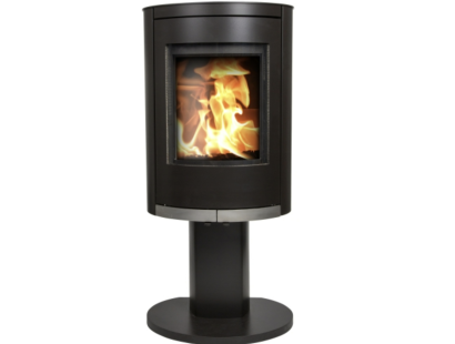 Mi Fires Ovale Tall on Pedestal Wood Burning Stove