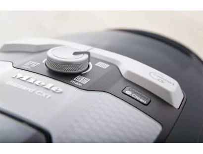 Miele Blizzard CX1 bagless cylinder vacuum cleaner in graphite grey