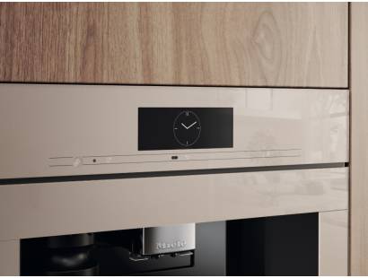 Miele CVA 7845 Pearl Beige in modern kitchen setting