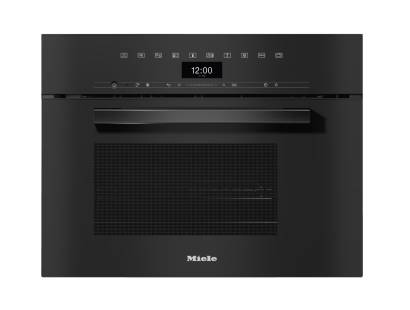 Miele DGM 7440 VitroLine steam microwave oven obsidian black