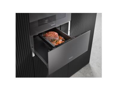 Miele ESW7020grgr Warming Drawer in kitchen installation