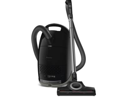 Miele GuardM1C&DFlex Cylinder Vacuum – Obsidian Black – Front View
