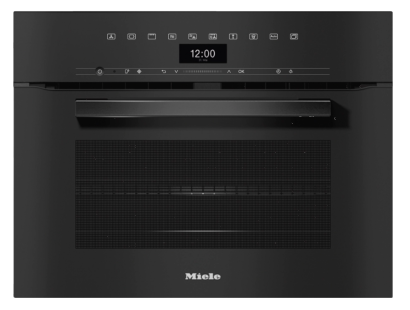 Miele H7440BM Compact Microwave Oven - Obsidian Black