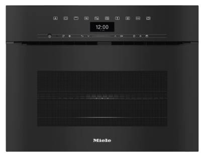 Miele H7440BMX Compact Microwave Oven - Obsidian Black