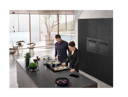 Miele modern induction hob flush fit design