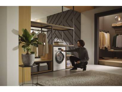 Miele premium washing machine modern laundry setup